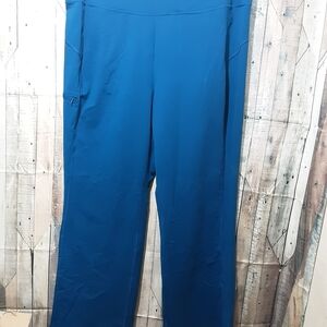 Duluth Trading Co Women's Wide Leg Pants - Blue